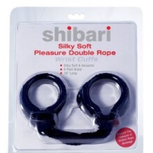 Shibari Silky Soft Pleasure Double Rope Wrist Cuffs