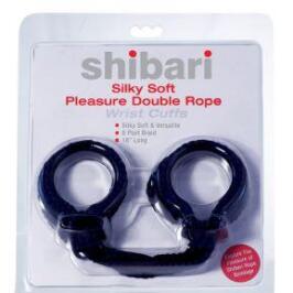 Shibari Silky Soft Pleasure Double Rope Wrist Cuffs