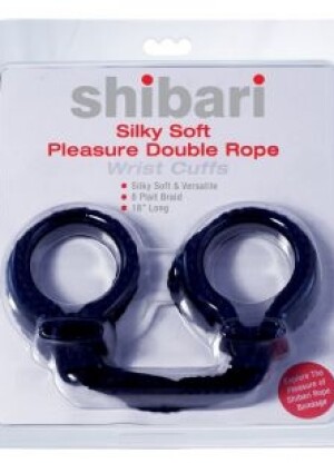 Shibari Silky Soft Pleasure Double Rope Wrist Cuffs