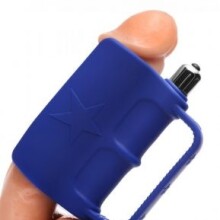 5 Knuckle Shuffle Vibrating Silicone Stroker