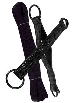 Sinful Black Bed Restraint Straps