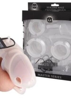Master Series - Sado Chamber Silicone Male Chastity Device
