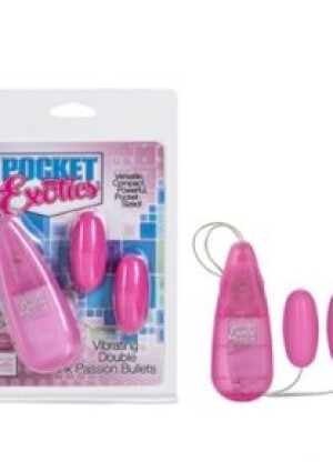 Pocket Exotics Vibrating Double Pink Passion Bullets