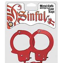 Sinful Metal Cuffs with Keys & Love Rope