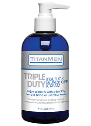 TitanMen Triple Duty – Fist, Fuck & Jack-Off Cream - 8 fl. oz.     