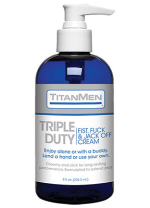TitanMen Triple Duty – Fist, Fuck & Jack-Off Cream - 8 fl. oz.