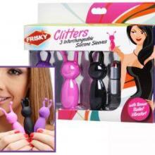 Frisky Clitters 3 Silicone Sleeves with Vibrating Bullet