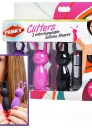 Frisky Clitters 3 Silicone Sleeves with Vibrating Bullet