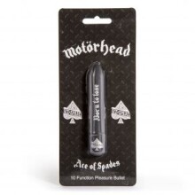 Motörhead Ace of Spades 10 Function Bullet Vibrator Black