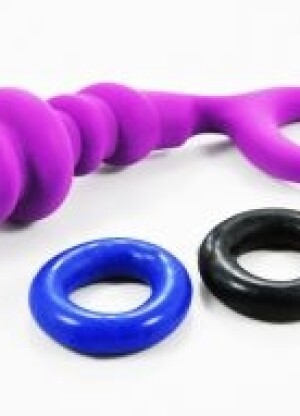 Cloud 9 Novelties Pro Sensual Series Prostate Plug With Bonus Cock Rings