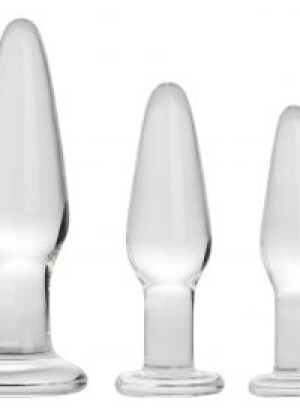 Prisms Dosha 3 Piece Glass Anal Plug Set