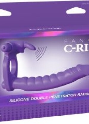 Fantasy C-Ringz Silicone Double Penetrator Rabbit