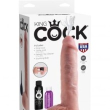 King Cock 11" Squirting Cock W/ Balls