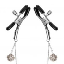 Master Series Ornament Adjustable Nipple Clamps with Jewel Accents