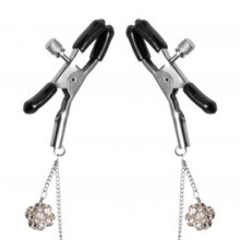 Master Series Ornament Adjustable Nipple Clamps with Jewel Accents