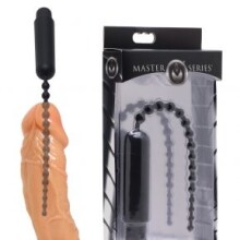 Master Series Dark Rod Vibrating Beaded Silicone Sound