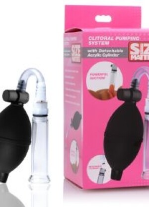 Size Matters Clitoral Pumping System with Detachable Acrylic Cylinder