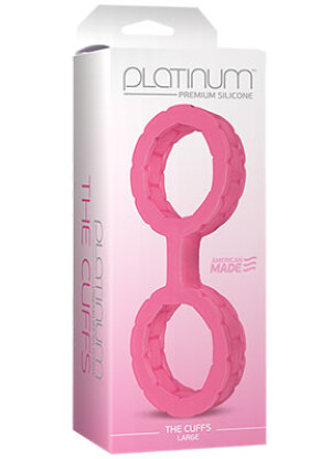 The Cuffs in Platinum Premium Silicone 