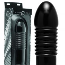 Master Series The EnormASS Ribbed Plug With Suction Base