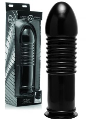 Master Series The EnormASS Ribbed Plug With Suction Base