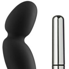 Prostate Pro Soft Angled Tip Prostate Massager Black