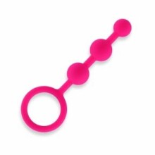 Silicone Anal Beads 3 Balls - Pink