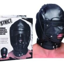 Strict Bondage Hood with Breathable Ball Gag