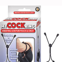 My Cock Ring Vibrating Scrotum Pouch & Cinch