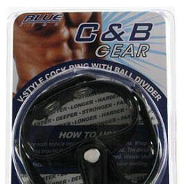 C&B Gear V-Style Cock Ring With Ball Divider