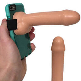POVie Cell Phone Strap-On Dildo