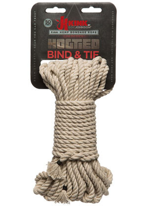 Kink by Doc Johnson – Bind & Tie Hemp Bondage Rope – 50 Ft