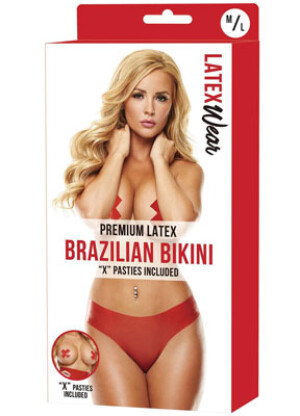 Premium Latex Brazilian Bikini 