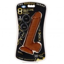 Pro Sensual 8" Silicone Dong