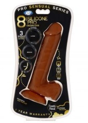 Pro Sensual 8" Silicone Dong