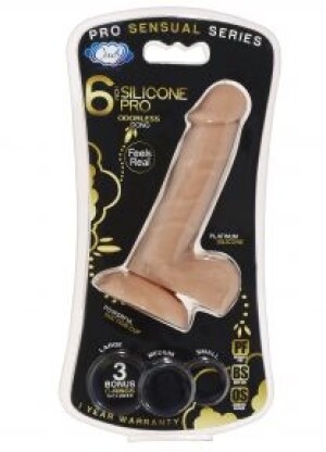Pro Sensual 6" Silicone Dong