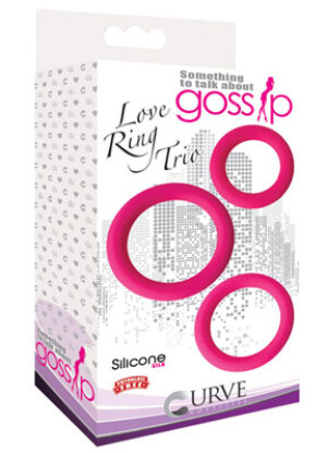 Gossip Love Ring Trio