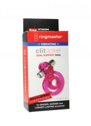 Ringmaster Vibrating Clit Licker Dual Support Ring