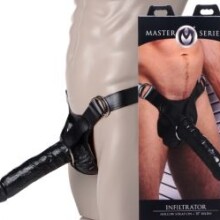 Master Series Infiltrator Hollow Strap-on With 10 inch Dildo