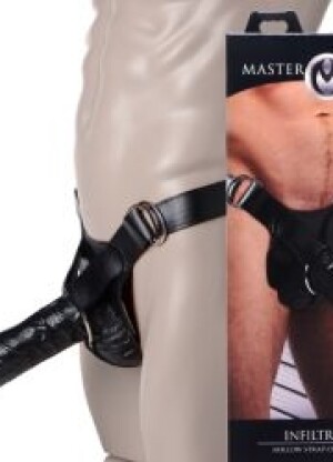 Master Series Infiltrator Hollow Strap-on With 10 inch Dildo