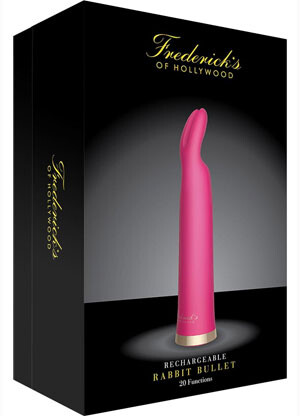 Fredericks of Hollywood Rechargeable Rabbit Bullet Hot Pink