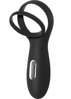 Rechargeable Torpedo Black Vibrating Ring