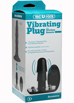 Vac U Lock Vibrating Plug With Wireless Remote