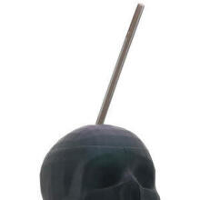 Black Matte Skull Cup