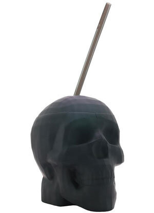 Black Matte Skull Cup