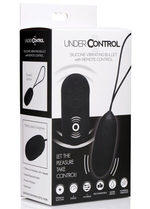 Under Control Silicone Vibrating Bullet with Remote Control