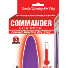 Commander Silicone Vibrating Butt Plug