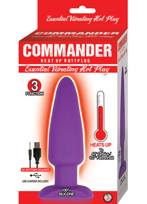 Commander Silicone Vibrating Butt Plug