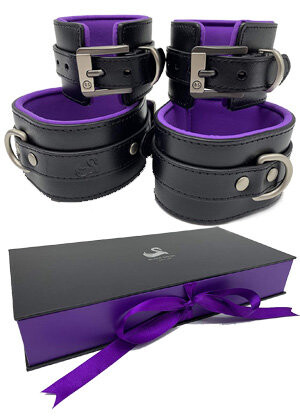 Fessel-Set Black Purple