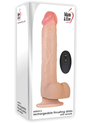 Adam’s Rechargeable Thrusting Dildo With Remote