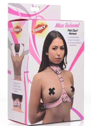 Miss Behaved Pink Chest Harness